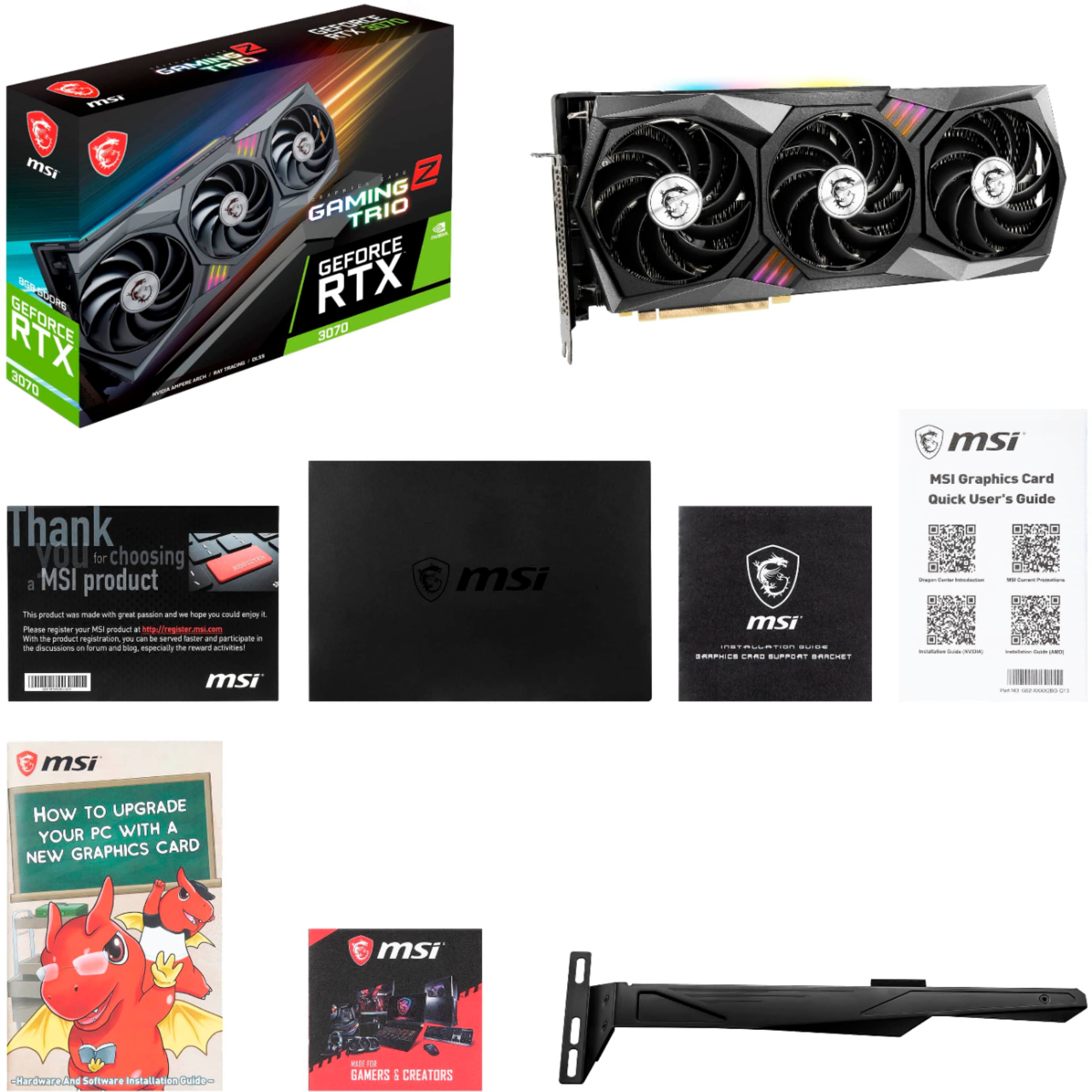 Best Buy: MSI NVIDIA GeForce RTX 3070 Gaming Z Trio LHR 8GB GDDR6