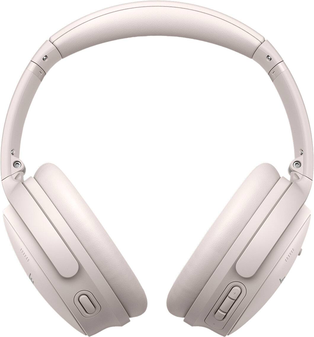 Angle. Bose - QuietComfort 45 Wireless Noise Cancelling Over-the-Ear Headphones - White Smoke.