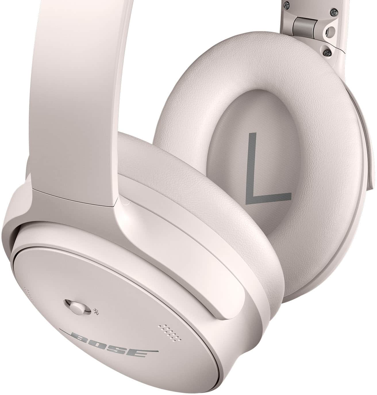 Alt View 16. Bose - QuietComfort 45 Wireless Noise Cancelling Over-the-Ear Headphones - White Smoke.