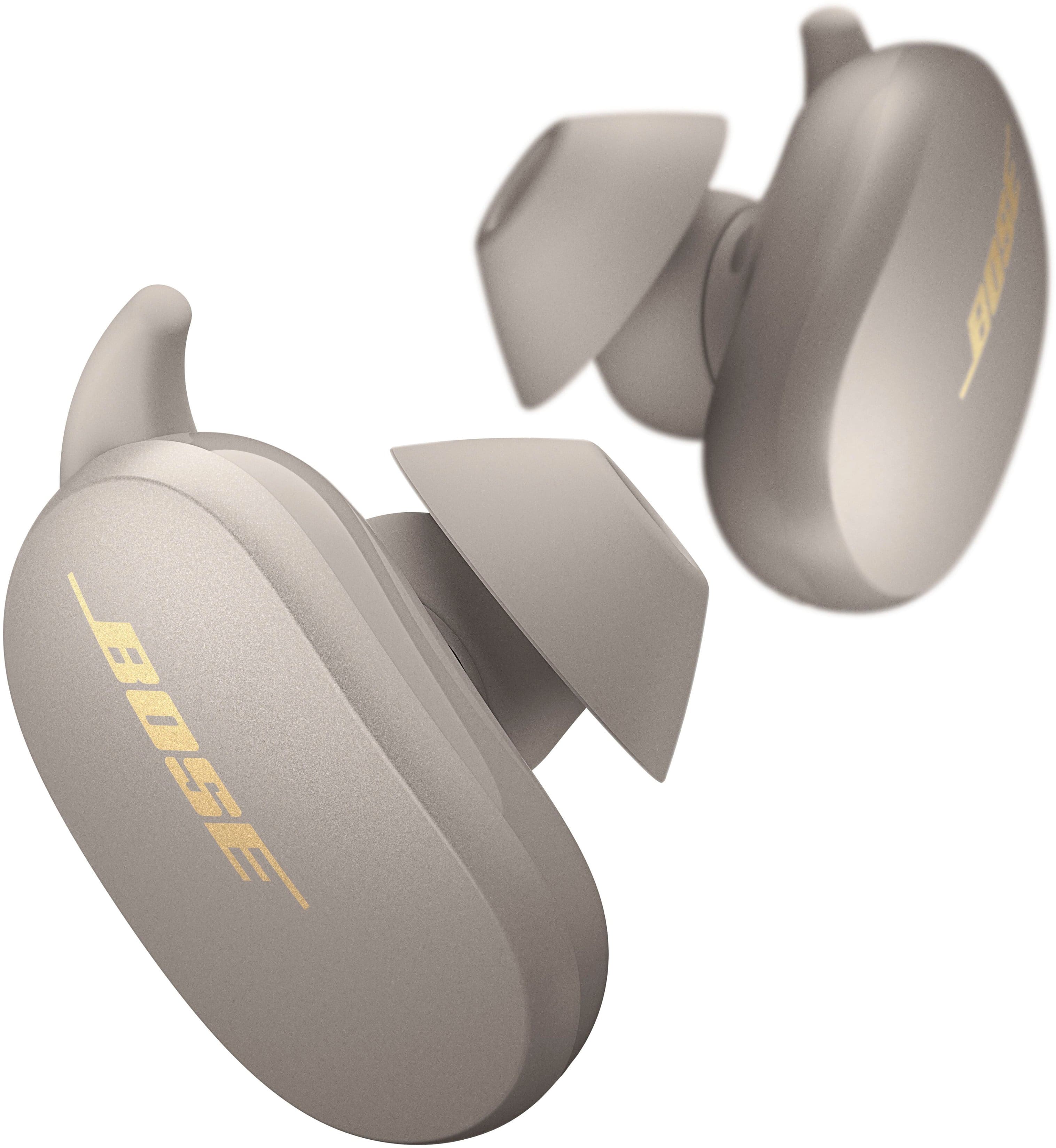 Front. Bose - QuietComfort Earbuds True Wireless Noise Cancelling In-Ear Headphones - Sandstone.