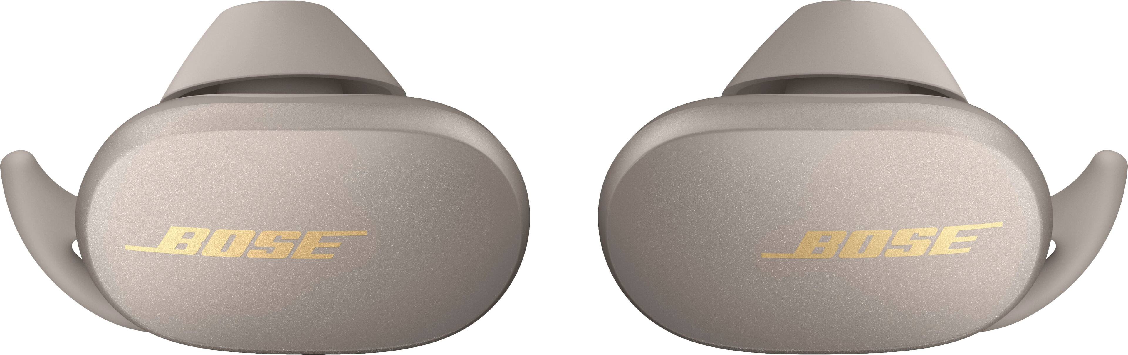 Left. Bose - QuietComfort Earbuds True Wireless Noise Cancelling In-Ear Headphones - Sandstone.