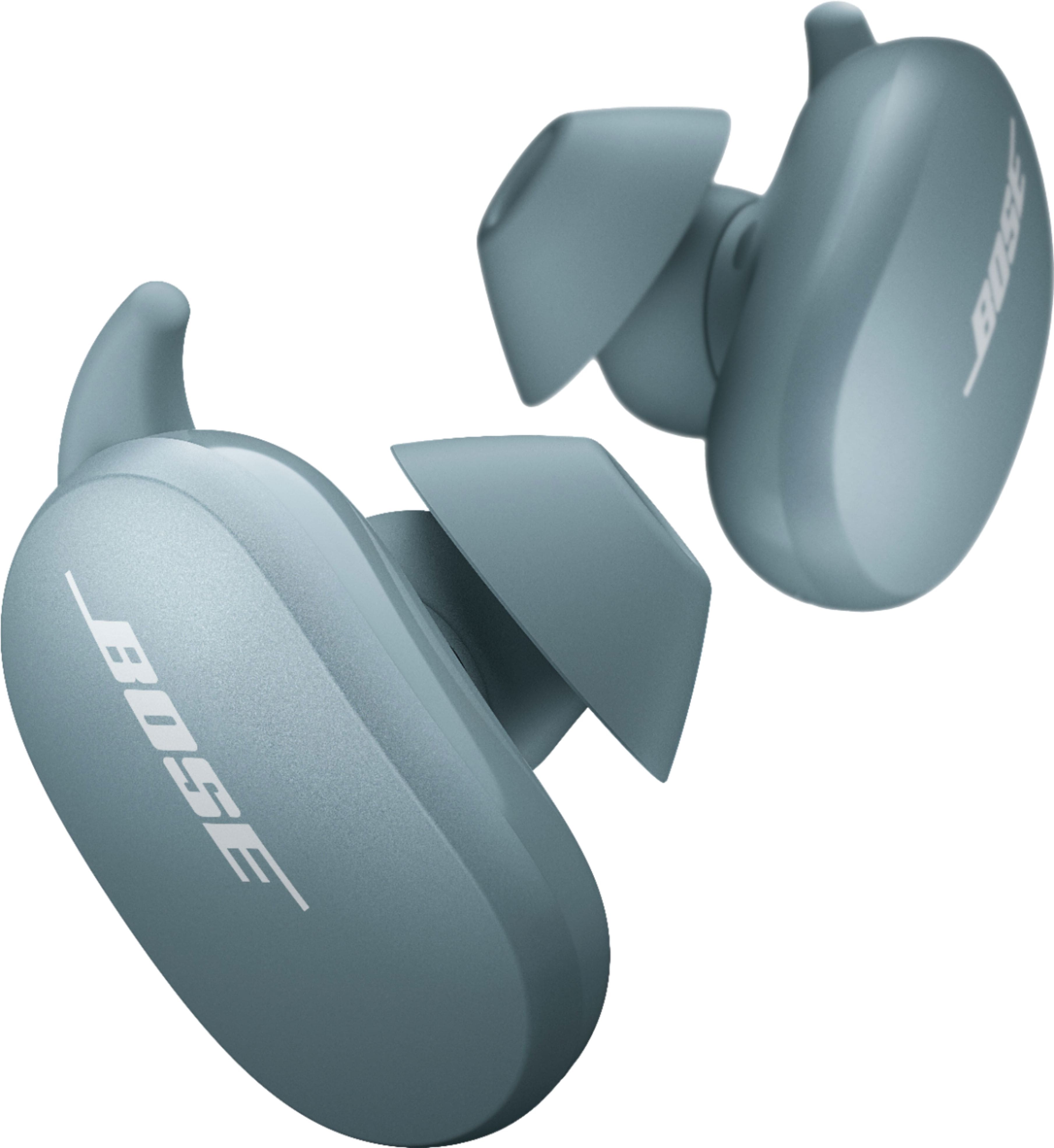 Front. Bose - QuietComfort Earbuds True Wireless Noise Cancelling In-Ear Earbuds - Stone Blue.