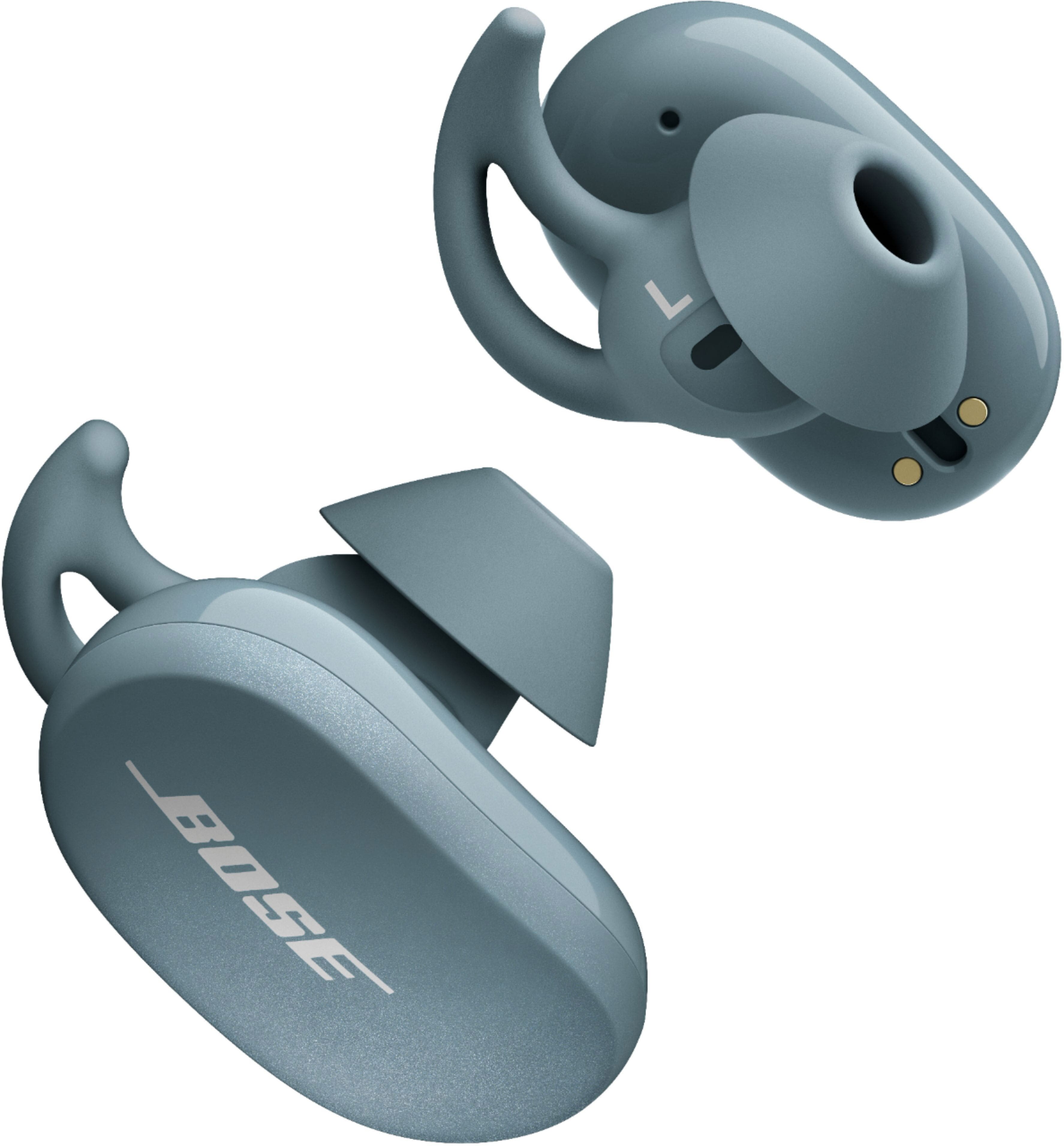 Alt View 17. Bose - QuietComfort Earbuds True Wireless Noise Cancelling In-Ear Earbuds - Stone Blue.