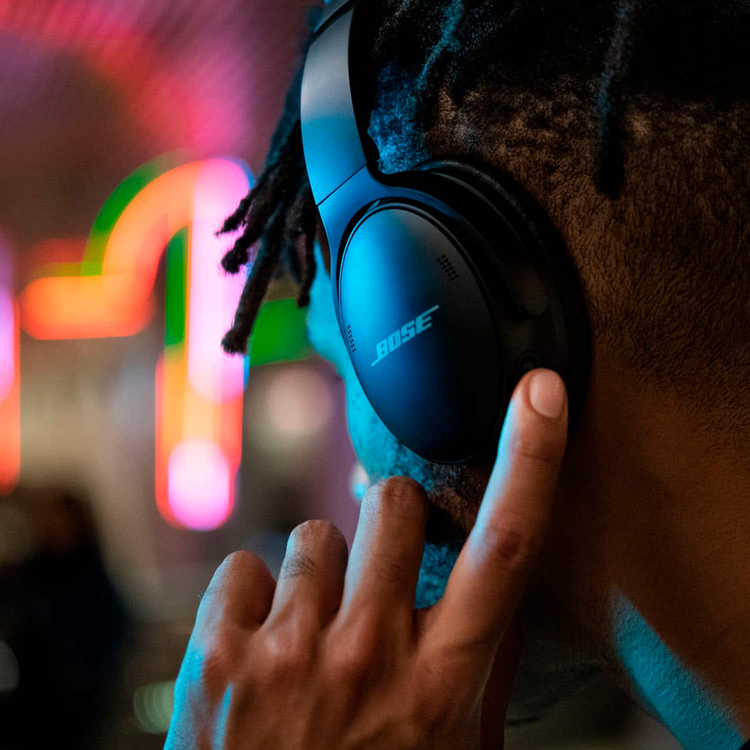 Alt View 11. Bose - QuietComfort 45 Wireless Noise Cancelling Over-the-Ear Headphones - Triple Black.