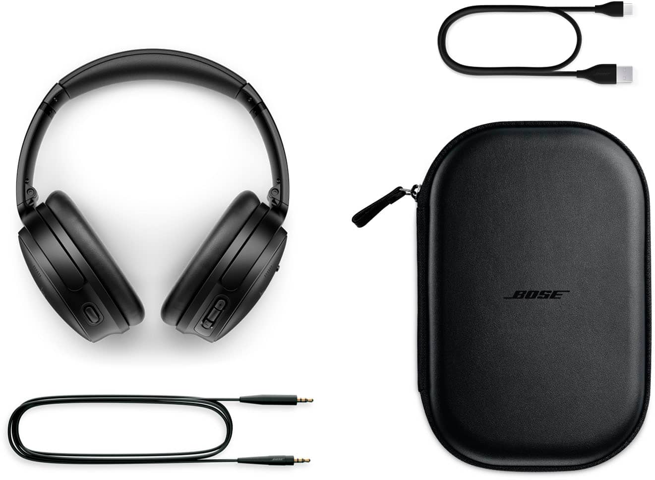 Alt View 18. Bose - QuietComfort 45 Wireless Noise Cancelling Over-the-Ear Headphones - Triple Black.