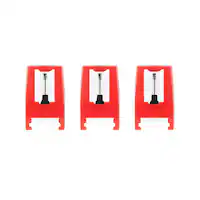3 Pack Turntable Replacement Needles for Victrola Record Players - Red - Angle_Zoom