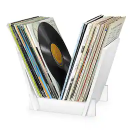Victrola - Bridge Record Stand - White