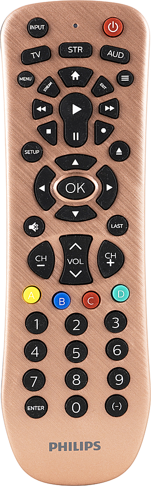 Angle View: Philips - 3-Device Universal Remote - Brushed Rose Gold