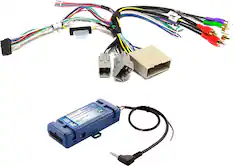 Front. PAC - Radio Replacement and Steering Wheel Control Interface for Select Ford, Lincoln, and Mercury Vehicles - Blue.