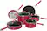 Angle. Ninja - Foodi NeverStick Vivid 10-Piece Cookware Set - Crimson Red.