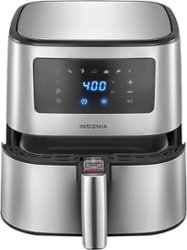 Insignia™ - 5 Qt. Digital Air Fryer - Stainless Steel - Front_Zoom