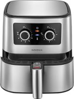 Insignia™ - 5 Qt. Analog Air Fryer - Stainless Steel - Front_Zoom