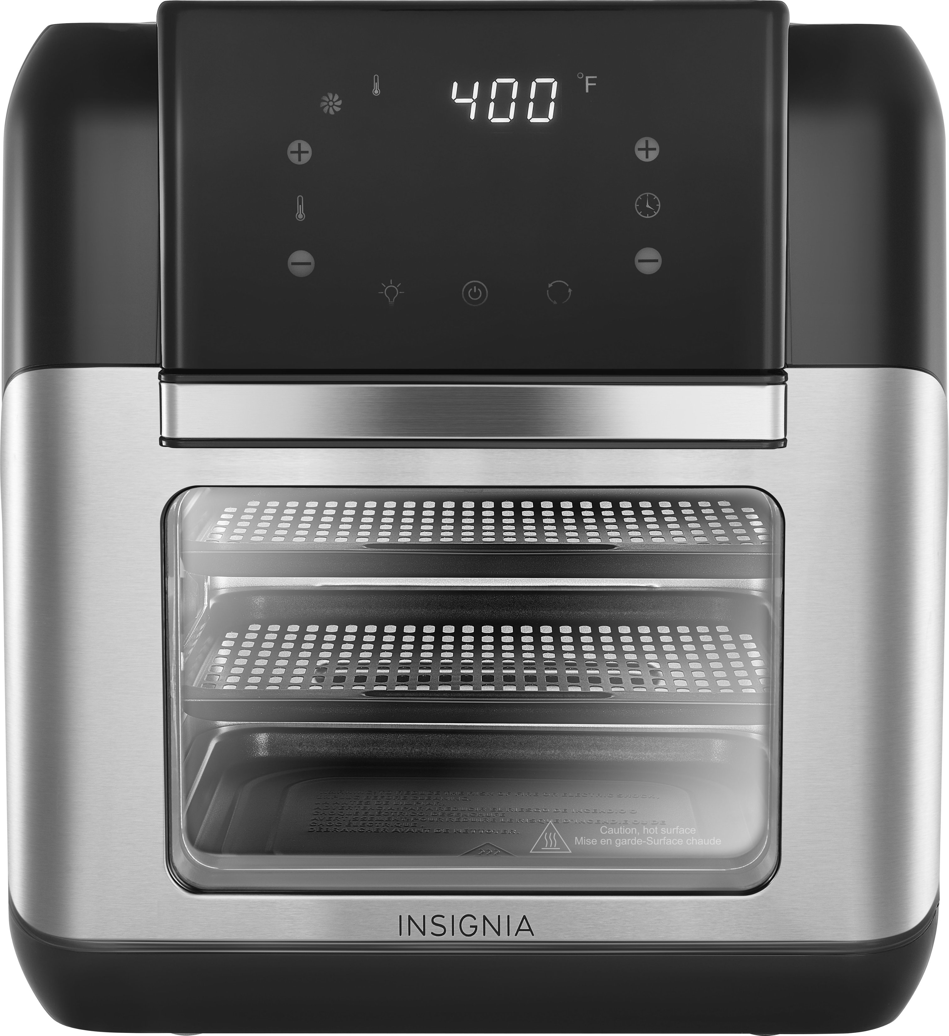 Zoom in on Front Zoom. Insignia™ - 10 Qt. Digital Air Fryer Oven - Stainless Steel.