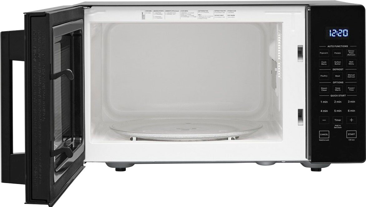 Zoom in on Angle Zoom. Whirlpool - 0.9 Cu. Ft. Capacity Countertop Microwave with 900W Cooking Power - Black.