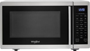 Whirlpool - 0.9 Cu. Ft. Capacity Countertop Microwave with 900W Cooking Power - Silver - Front_Zoom