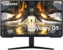 Samsung - Odyssey 27” IPS LED QHD FreeSync Premium & G-Sync Compatible Gaming Monitor with HDR (Display Port, HDMI) - Black