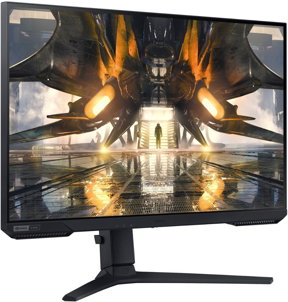 Zoom in on Alt View Zoom 13. Samsung - Odyssey 27” IPS LED QHD FreeSync & G-Sync Compatible Gaming Monitor with HDR (Display Port, HDMI) - Black.