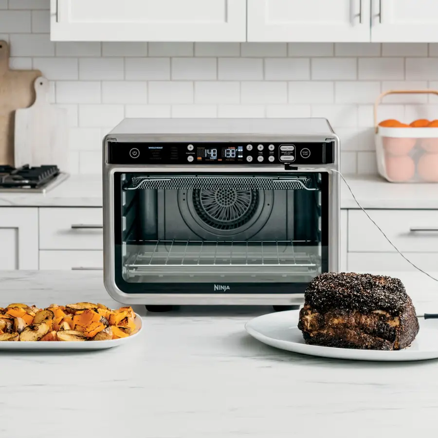 Alt View 14. Ninja - Foodi 10-in-1 Smart XL Air Fry Oven, Countertop Convection Oven with Dehydrate & Reheat Capability - Stainless Silver.