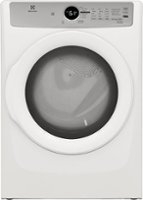 Electrolux - 8.0 Cu. Ft. Stackable Electric Dryer - White - Front_Zoom