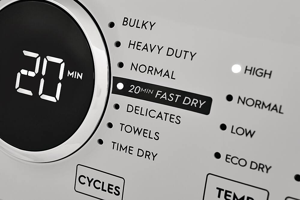 Alt View 6. Electrolux - 8.0 Cu. Ft. Stackable Electric Dryer - White.