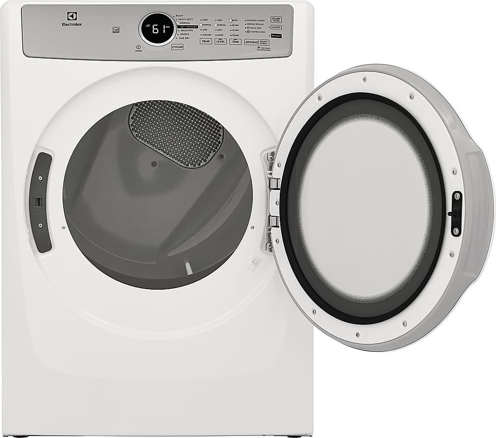 Alt View 12. Electrolux - 8.0 Cu. Ft. Stackable Gas Dryer - White.