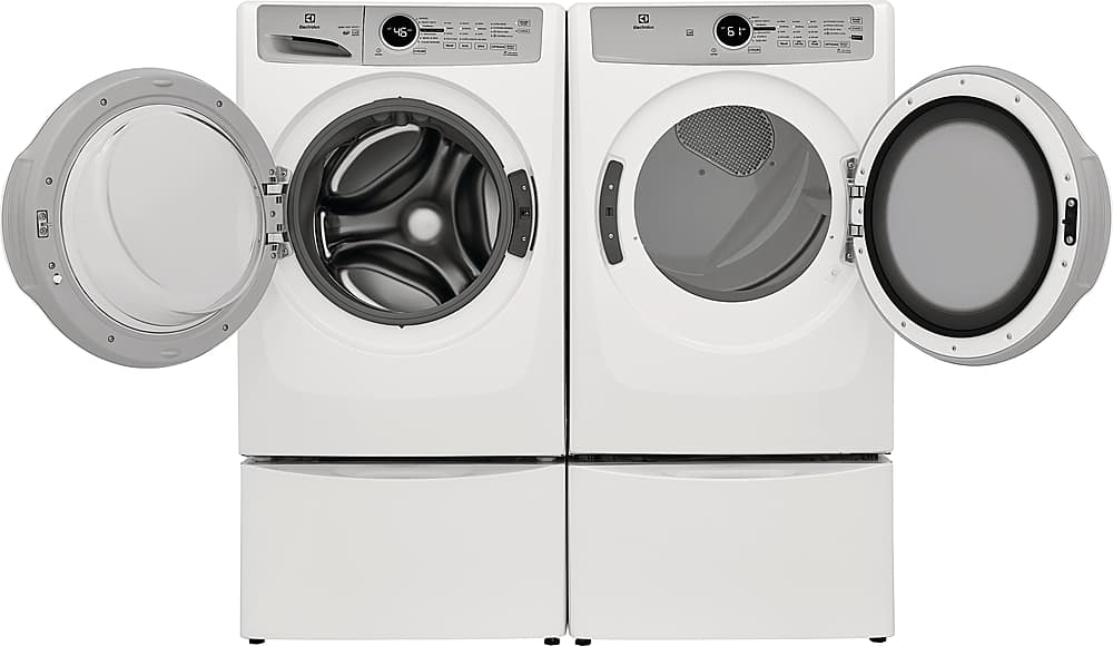 Alt View 17. Electrolux - 8.0 Cu. Ft. Stackable Gas Dryer - White.