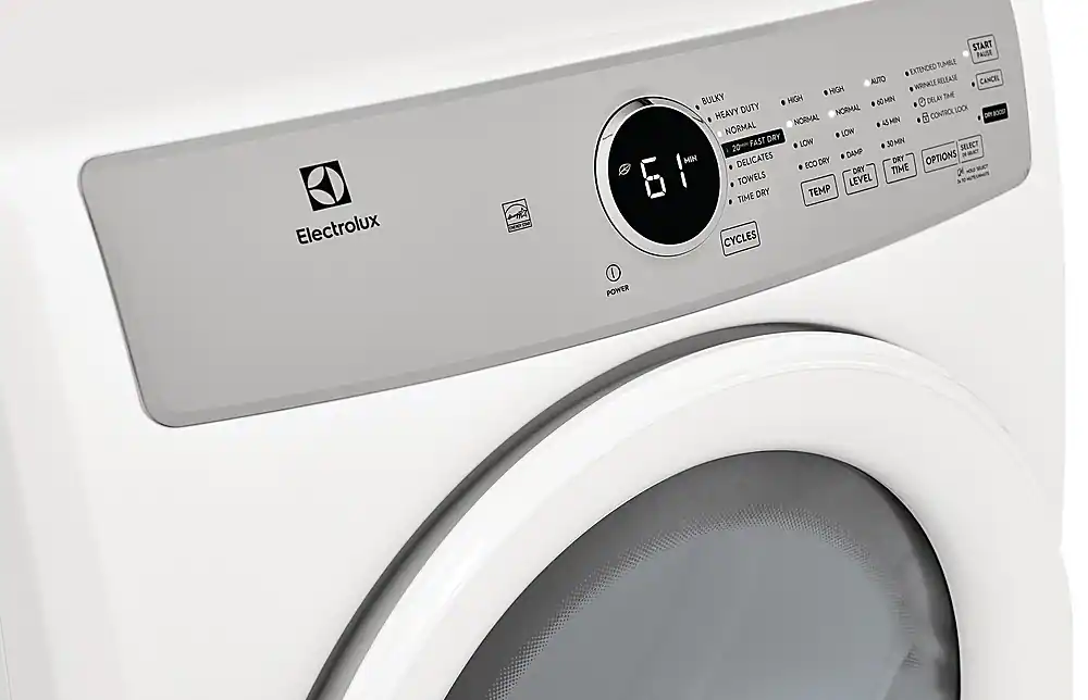 Alt View 3. Electrolux - 8.0 Cu. Ft. Stackable Gas Dryer - White.