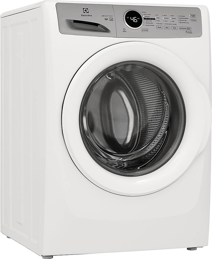 Angle. Electrolux - 4.4 Cu.Ft. Stackable Front Load Washer with LuxCare Wash System - White.