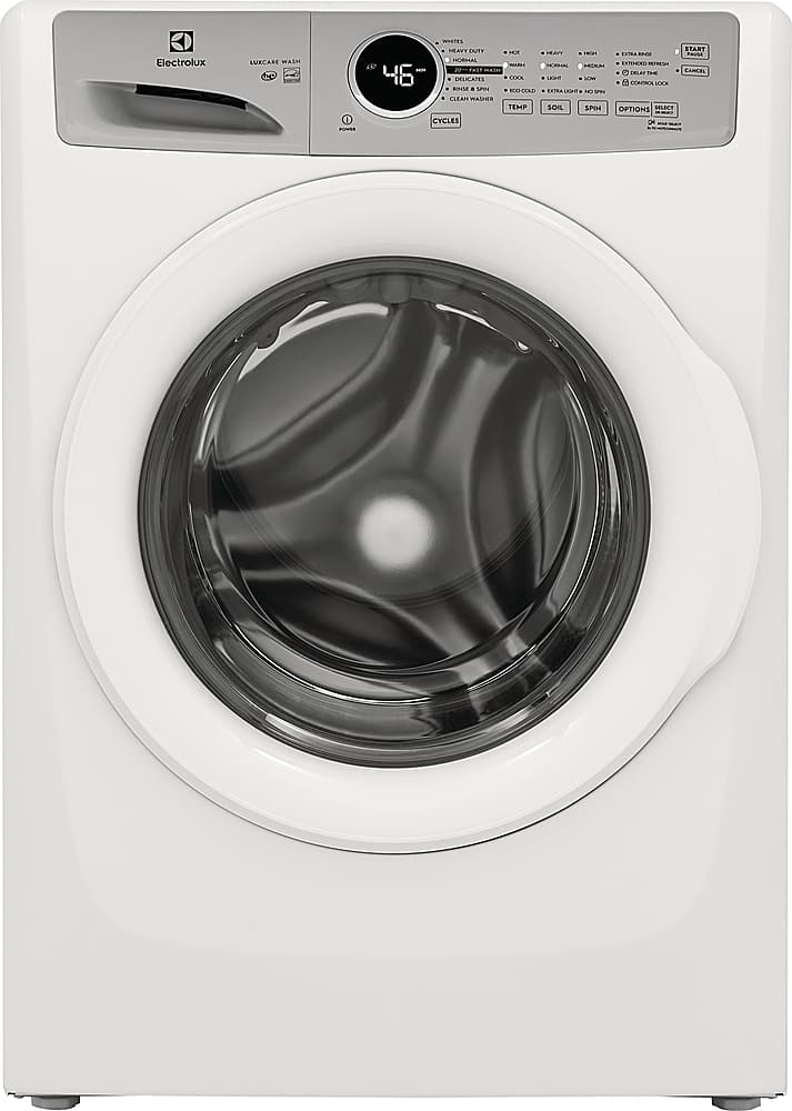 Front. Electrolux - 4.4 Cu.Ft. Stackable Front Load Washer with LuxCare Wash System - White.
