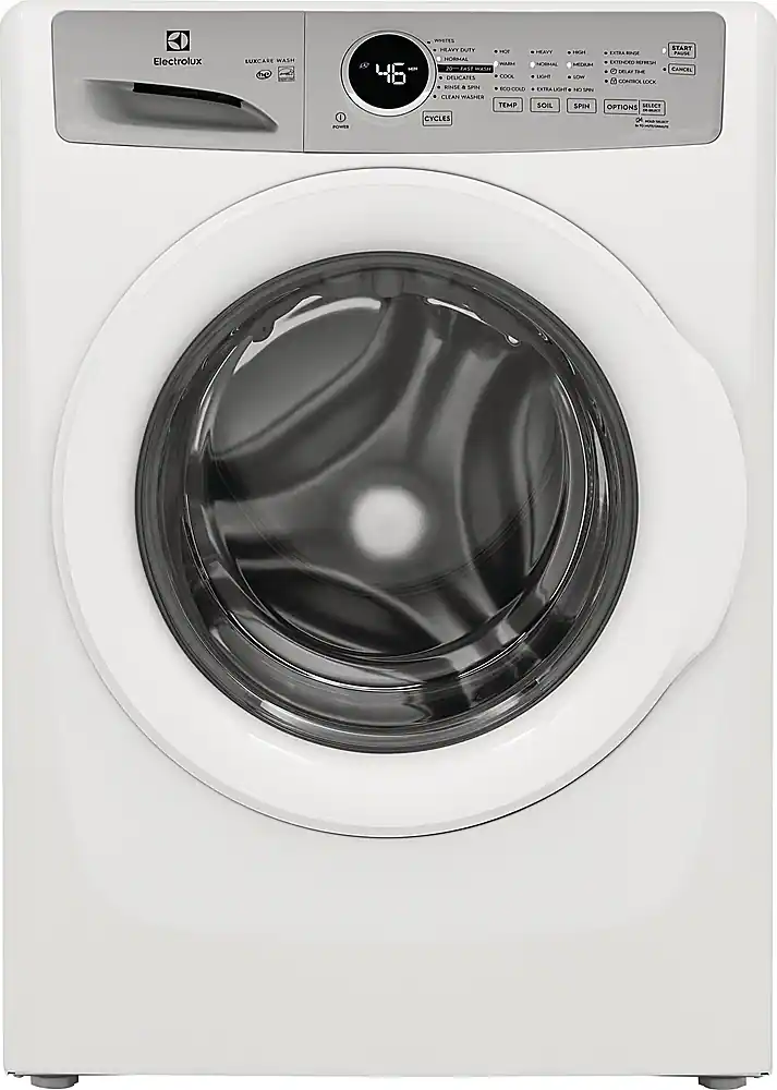 Front. Electrolux - 4.4 Cu.Ft. Stackable Front Load Washer with LuxCare Wash System - White.