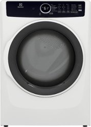 Electrolux - 8.0 Cu. Ft. Stackable Electric Dryer with Steam - White - Front_Zoom