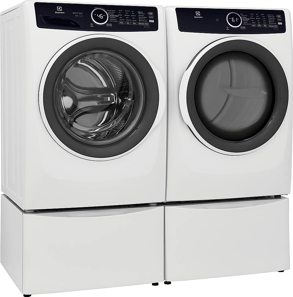 Alt View 17. Electrolux - 8.0 Cu. Ft. Stackable Electric Dryer with Steam - White.