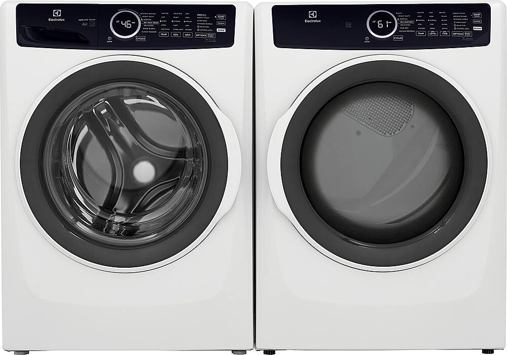 Alt View 19. Electrolux - 8.0 Cu. Ft. Stackable Electric Dryer with Steam - White.