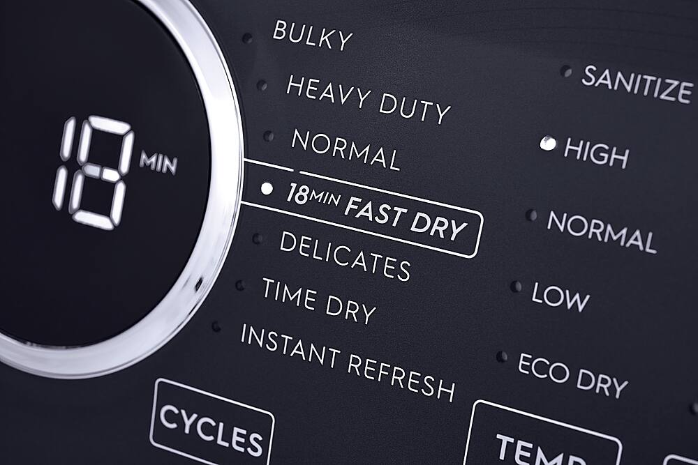 Alt View 6. Electrolux - 8.0 Cu. Ft. Stackable Electric Dryer with Steam - White.