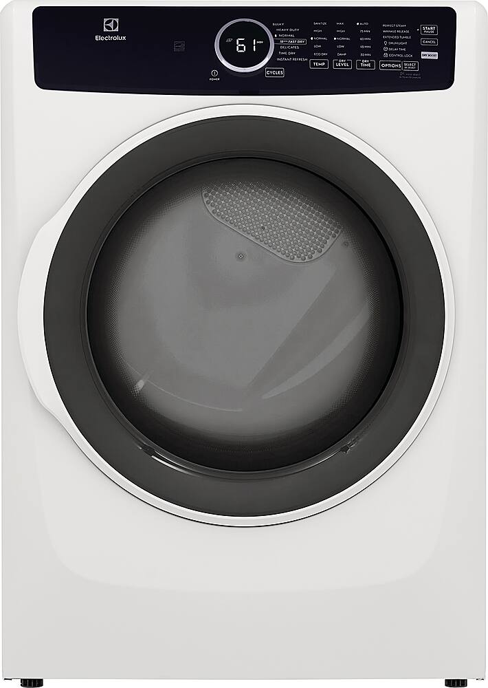 Electrolux - 8.0 Cu. Ft. Stackable Gas Dryer with Steam - White