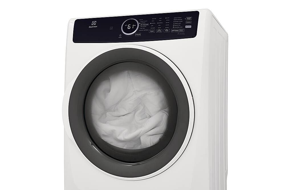 Alt View 11. Electrolux - 8.0 Cu. Ft. Stackable Gas Dryer with Steam - White.