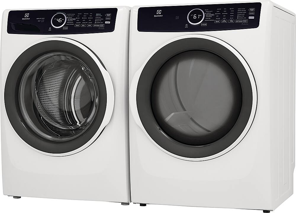 Alt View 17. Electrolux - 8.0 Cu. Ft. Stackable Gas Dryer with Steam - White.