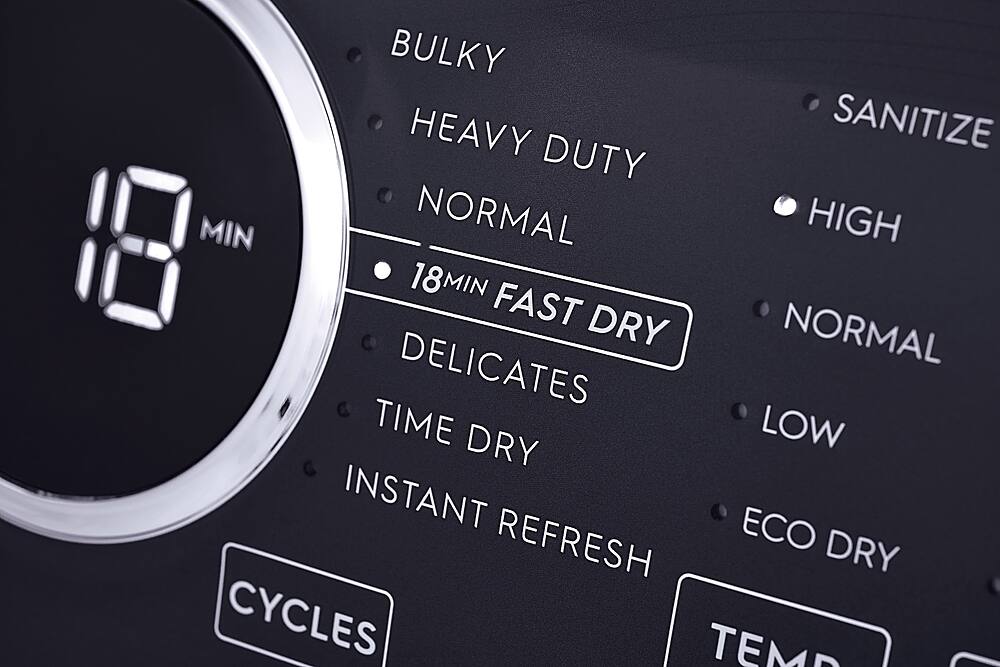 Alt View 6. Electrolux - 8.0 Cu. Ft. Stackable Gas Dryer with Steam - White.