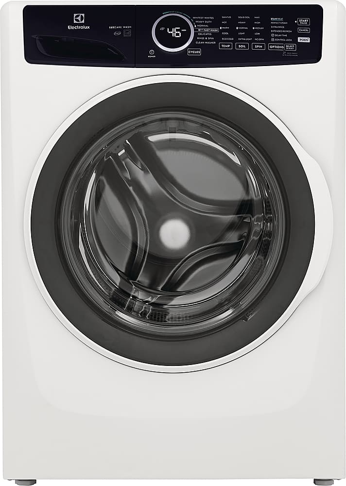 Front. Electrolux - 4.5 Cu.Ft. Stackable Front Load Washer with Steam and LuxCare Wash System - White.
