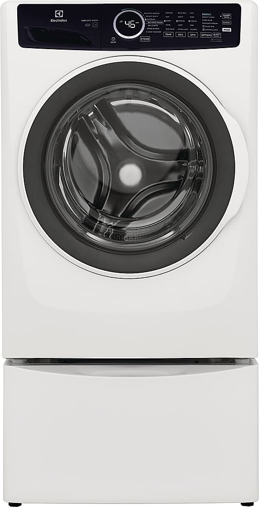 Alt View 1. Electrolux - 4.5 Cu.Ft. Stackable Front Load Washer with Steam and LuxCare Wash System - White.