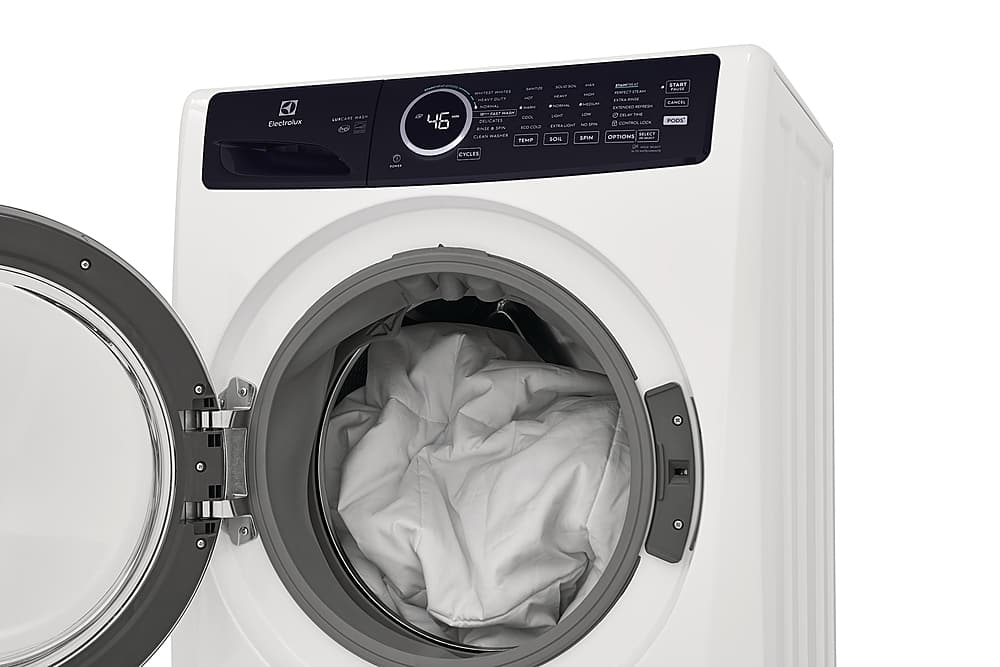 Alt View 5. Electrolux - 4.5 Cu.Ft. Stackable Front Load Washer with Steam and LuxCare Wash System - White.
