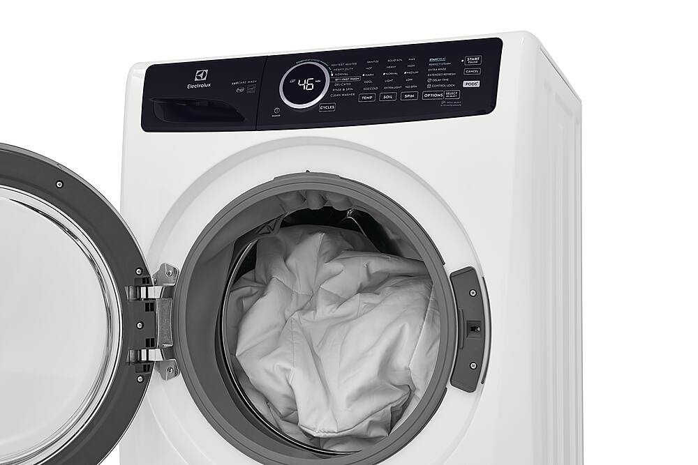 Alt View 5. Electrolux - 4.5 Cu.Ft. Stackable Front Load Washer with Steam and LuxCare Wash System - White.