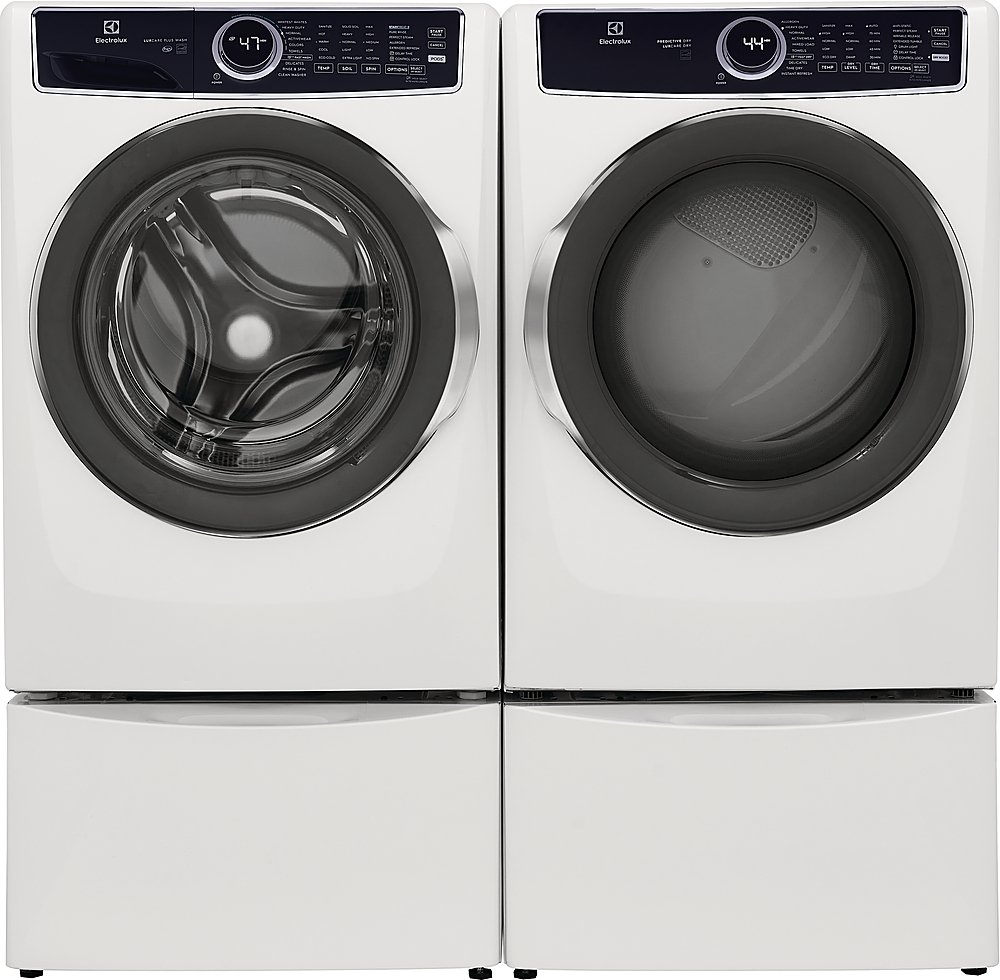 Zoom in on Alt View Zoom 15. Electrolux - 8.0 Cu. Ft. Stackable Electric Dryer with Steam and LuxCare Dry System - White.