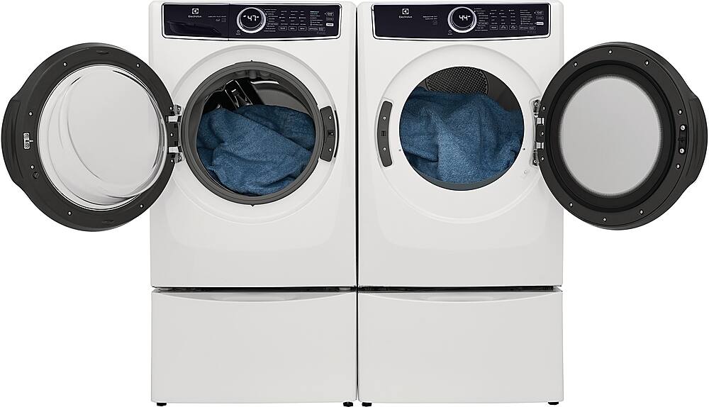 Alt View 18. Electrolux - 8.0 Cu. Ft. Stackable Electric Dryer with Steam and LuxCare Dry System - White.