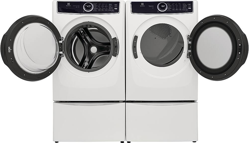 Alt View 19. Electrolux - 8.0 Cu. Ft. Stackable Electric Dryer with Steam and LuxCare Dry System - White.