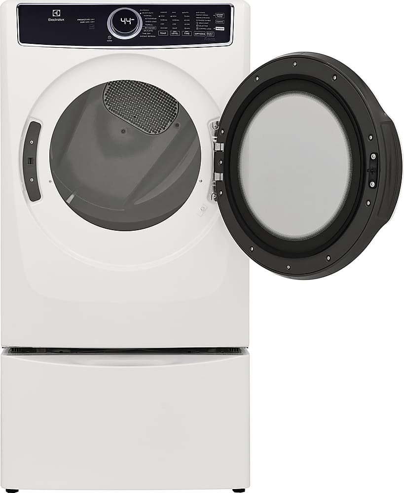Alt View 14. Electrolux - 8.0 Cu. Ft. Stackable Gas Dryer with Steam and LuxCare Dry System - White.