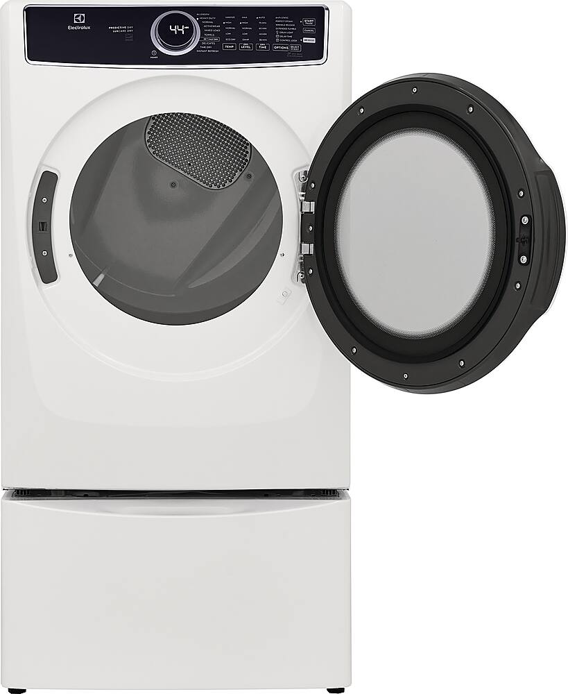Alt View 14. Electrolux - 8.0 Cu. Ft. Stackable Gas Dryer with Steam and LuxCare Dry System - White.