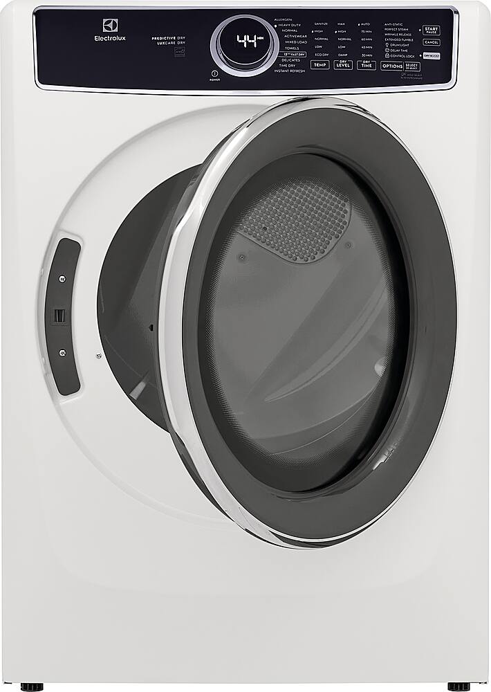 Alt View 15. Electrolux - 8.0 Cu. Ft. Stackable Gas Dryer with Steam and LuxCare Dry System - White.