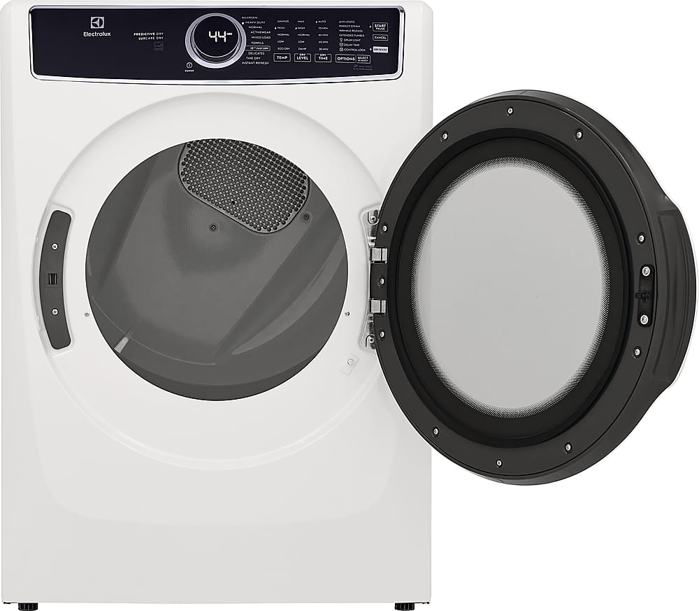 Alt View 6. Electrolux - 8.0 Cu. Ft. Stackable Gas Dryer with Steam and LuxCare Dry System - White.