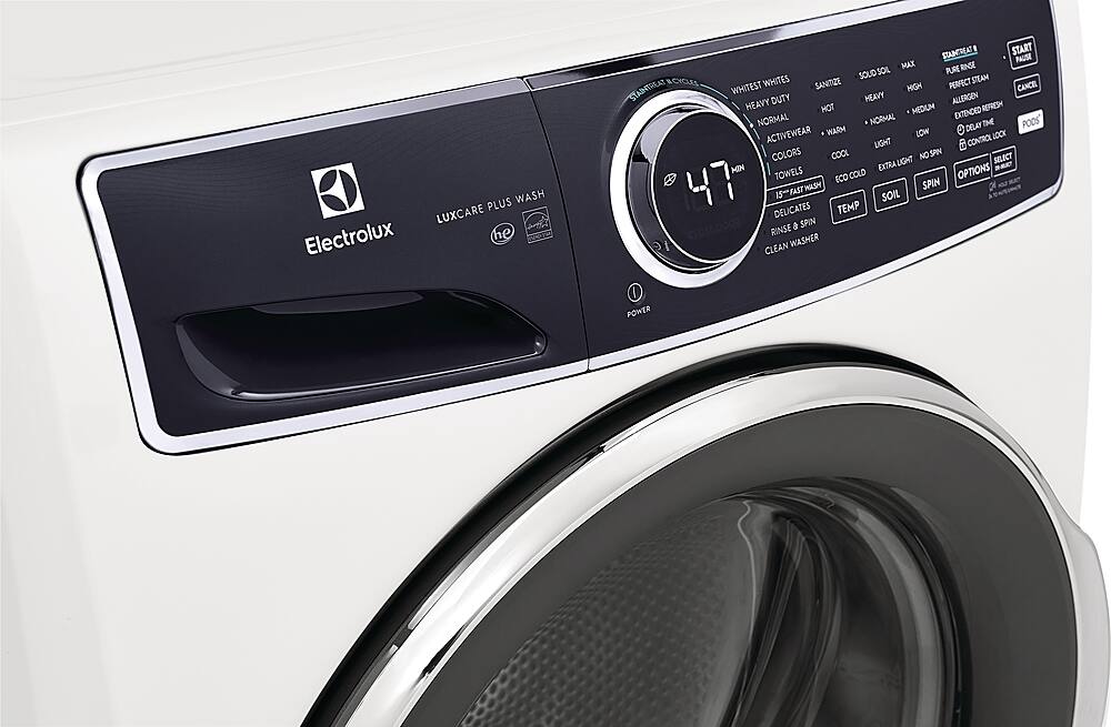 Alt View 2. Electrolux - 4.5 Cu.Ft. Stackable Front Load Washer with Steam and LuxCare Plus Wash System - White.